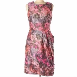 Lela Rose Sunset Tweed sleeveless dress